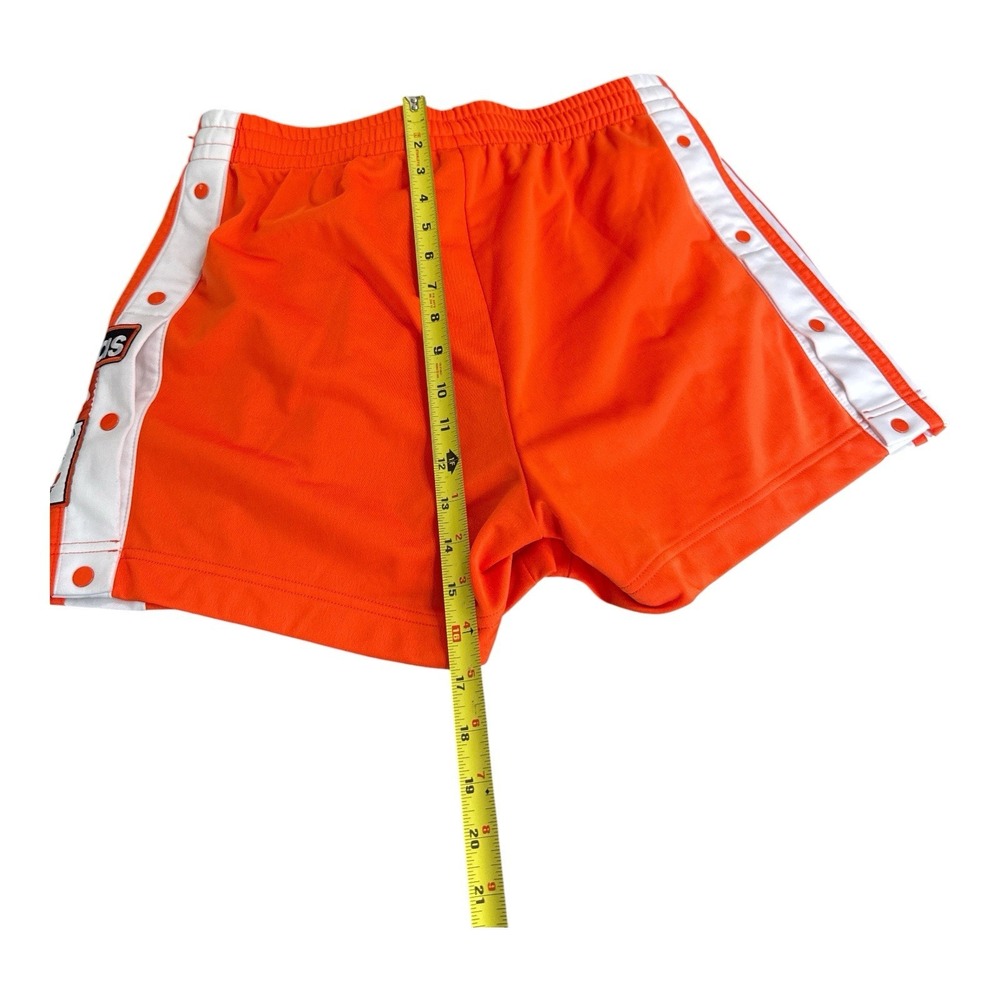 adidas Originals Adibreak Shorts Womens Size L Large Orange White Striped Retro - Picture 5 of 7